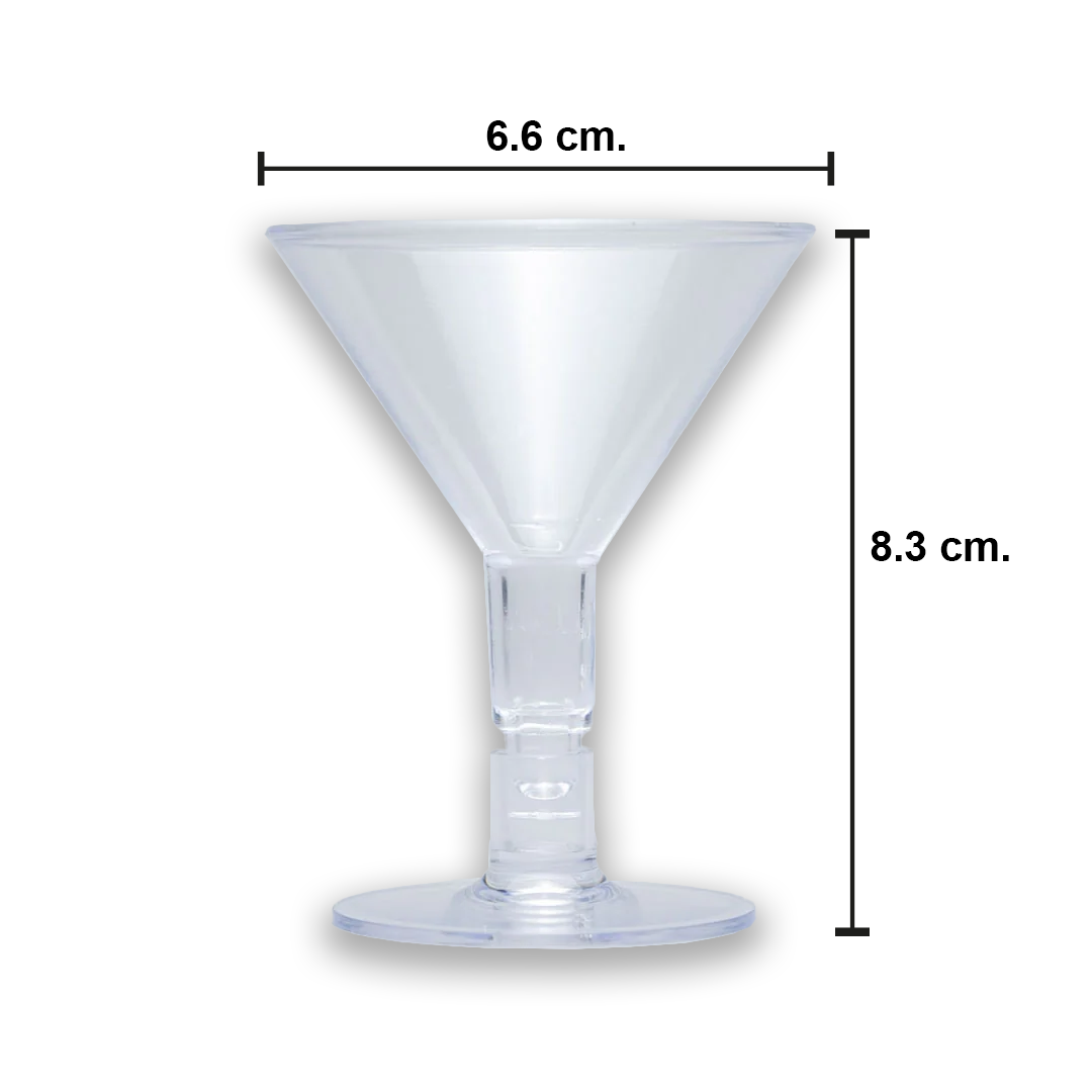 Copa Mini Martini Cristal Galvanotek (XB-G15C) 40 Ml 10 Piezas